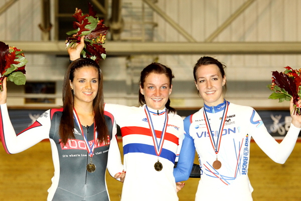 National Track Championships 2009 - W 15k Scratch Race - Lizzie Armitstead - Hannah Mayho - Dani King