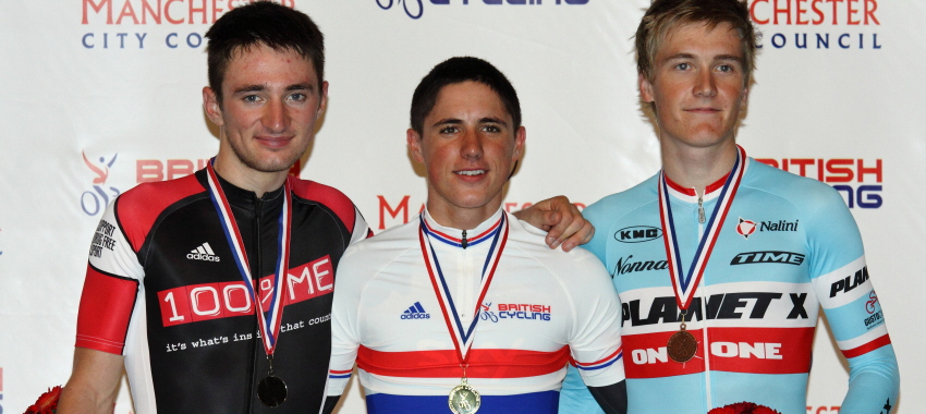 Open 4000m Pursuit Podium - British National Track Championships 2010