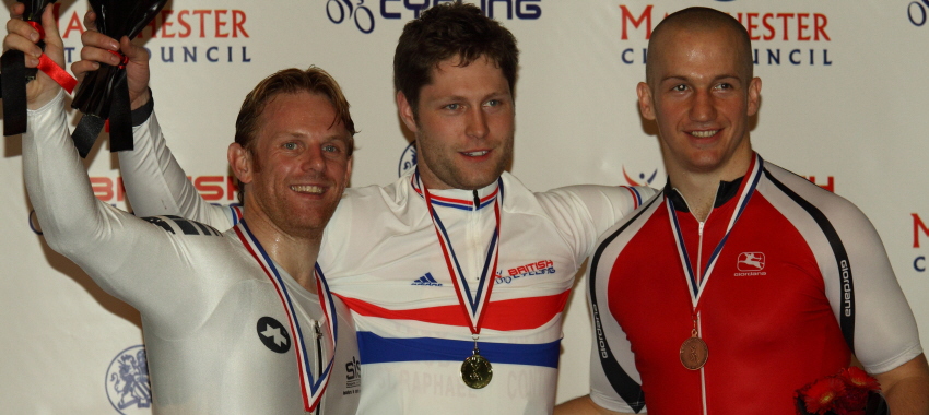 Para Cycling 200m Flying TT Podium - British National Track Championships 2010