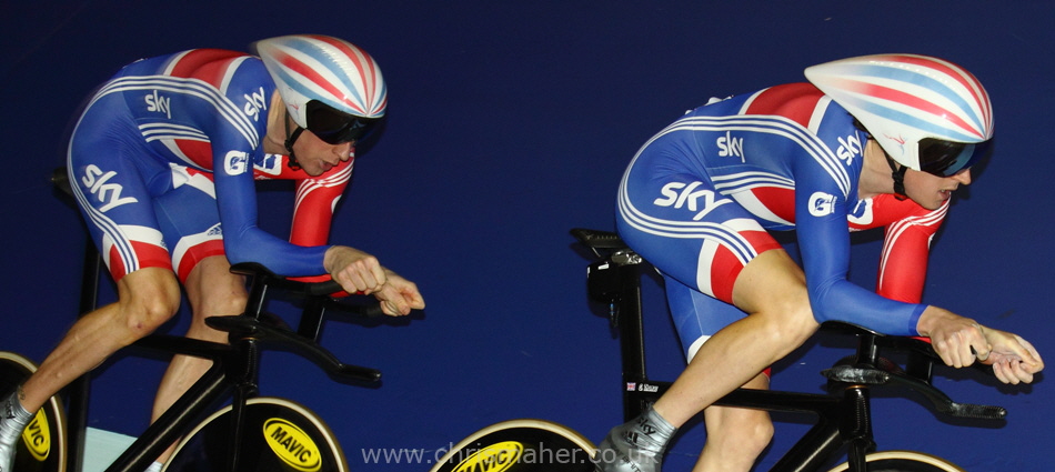 Geraint Thomas & Bradley Wiggins - Team Pursuit - TWC 2011