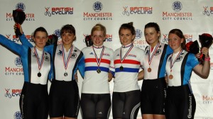 Women's Team Sprint Podium